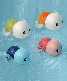 ADKD Swimming Turtle Wind Up Bath Toy Pack Of 4  (Colour May Vary)