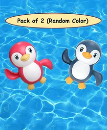 ADKD Swimming Penguin Wind Up Bath Toy - Pack Of 2  (Colour May Vary)