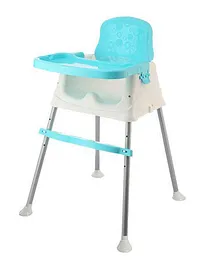 Safe-O-Kid Convertible 4 in 1 Booster Toddler High Chair Baby Booster Seat - Blue