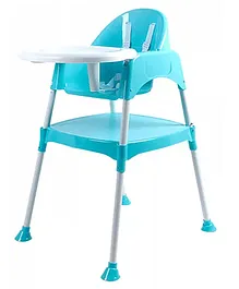Safe-O-Kid Convertible 5 in 1 Booster Toddler High Chair Baby Booster Seat - Blue