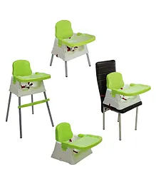 Safe-O-Kid Convertible 4 in 1 Booster Toddler High Chair Baby Booster Seat - Green