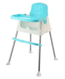 Safe-O-Kid Convertible 4 in 1 Booster Toddler High Chair Baby Booster Seat - Blue