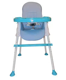 Safe-O-Kid Baby 4 in 1 Booster Chair with Adjustable Tray and Soft Cushion - Blue