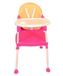 Safe-O-Kid Baby 4 in 1 Booster Chair with Adjustable Tray and Soft Cushion - Red