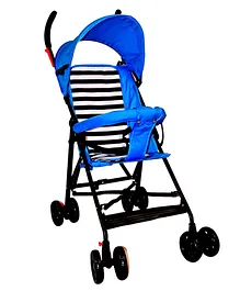 Safe-O-Kid Baby Stroller Travel Friendly Pram Foldable Light Weight Stroller - Blue