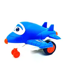 Sanjary Super Aeroplane Wings Toy for Kids,360 Degree Rotate Pull & Push Back Deformation Airplane Robot Transforming Mini Aeroplane(Colour May Vary as per Availability)