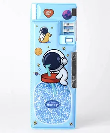 Astronaut Pencil Box with Sharpener -Blue