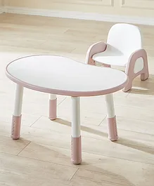 Table & Chair Set- White & Pink