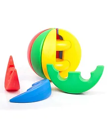 Kids Mandi Activity Ball Learning Activity Learn Colors Counting Shape Sorter Puzzle Slices for Constructing Ball Brain Development 12 Pieces -Multicolor