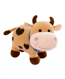 DearJoy Cute Little Cow Soft Toy Brown - Length 25 cm