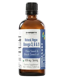 Sharrets Vegan Omega 3 6 9 Oil Natural Cold Pressed - 100ml