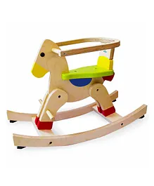 Shumee Wooden Rocking Horse - Light Brown