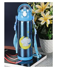 Passion Petals BPA Free Double Walled Vacuum Insulated Stainless Steel Water Bottle Blue - 500 ml