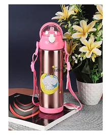 Passion Petals BPA Free Double Walled Vacuum Insulated Stainless Steel Water Bottle Pink - 500 ml