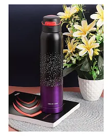 Passion Petals BPA Free Double Walled Vacuum Insulated Stainless Steel Water Bottle Purple - 750 ml