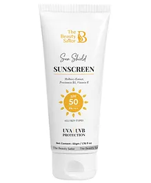 The Beauty Sailor Sun Shield Sunscreen with Spf 50 Protects Against Sun Damage for All Skin Types - 50g