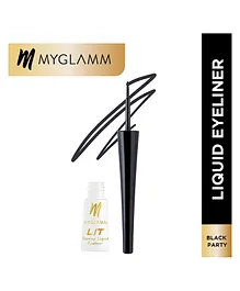 MyGlamm LIT Glossy Liquid Eyeliner-Black Party- 3.5ml