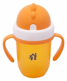 1st Step BPA Free Polypropylene Soft Spout Sipper With Twin Handles Orange - 210 ml