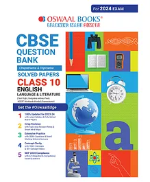 CBSE Class 10 English Language & Literature Question Bank 2024 Exam - English