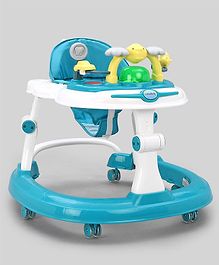 Baby Walker With Musical Play Tray - Sea Green