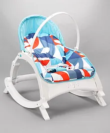 Newborn to Toddler Portable Baby Rocker With Music & Vibration - Blue