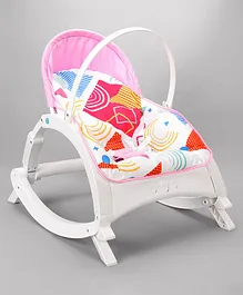 Newborn to Toddler Portable Baby Rocker With Music & Vibration - Pink