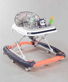 Multifunctional Adjustable Height 2 in 1 Walker cum Rocker with Music & Toys - Blue