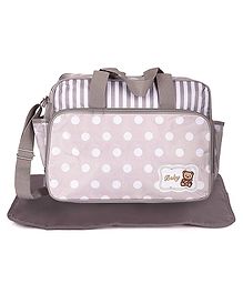 PACKNBUY Classic Baby Diaper Bag with Changing Mat - Grey