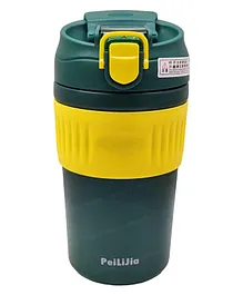 FunBlast Vacuum Insulated Stainless Steel Tumbler with Lid and Straw Green - 480 ml