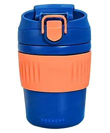 FunBlast Vacuum Insulated Stainless Steel Tumbler with Lid and Straw Blue - 350 ml