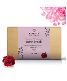 SAMISHA Organic Rose Petals Anti Aging Bath Bar - 100g