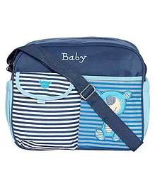 EZ Life Stripes Medium Diaper Carry Bag - Blue