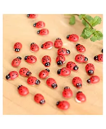 Chocozone Pack of 100 Mini Beetle Miniatures - Red
