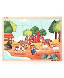 OMOCHA 2 in 1 Picture  Jigsaw Puzzle - 36 Pieces (Color & Print May Vary)