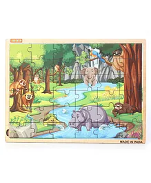 Omocha 2 in 1 Picture Wildlife Jigsaw Puzzle - 36 Pieces