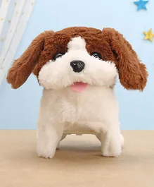 Toytales Snobby Musical Walking & Barking Dog Soft Toy (Colour May Vary) - Height 13 cm