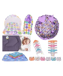 Toddylon Baby Daily Needs Items New Born Gifts Pack - Purple