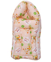 Toddylon Baby Sleeping Bag & Carry Nest for New Born (0-6 Months) Orange