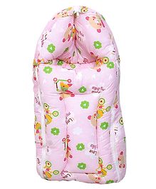 Toddylon Baby Sleeping Bag New Born Carry Bed Zipper Wrapper (0-6 Months) Pink