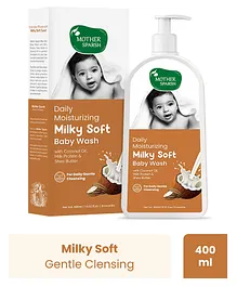 Mother Sparsh Daily Moisturizing Milky Soft Baby Wash - 400 ml