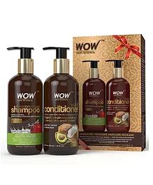 Wow Skin Science Apple Cider Vinegar Hair Care Shampoo & Conditioner Combo Kit- 600 ml