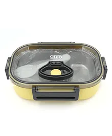 SANJARY 2 Compartment Insulated Lunch Box Stainless Steel - Yellow