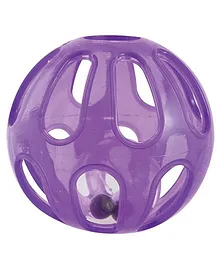 Sassy Squish & Rattle Ball - Purple