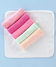 Ben Benny Terry Wash Cloths Solid Colour Pack of 6 - Multicolor