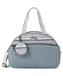 Mi Arcus Ashley Knitted Diaper Bag - Blue