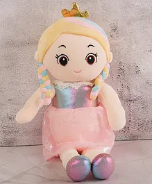 DukieKooky Kids Soft Toy Doll - Pink & Yellow