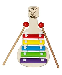 Smartcraft Xylophone Guitar Wooden Toy (5 Nodes) Kids First Musical Sound Instrument Toy