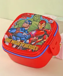 Marvel Avengers Lunch Box with Fork Blue & Red (Print May Vary)