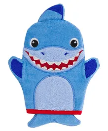 Stephen Joseph Bath Mitt  Shark - Blue