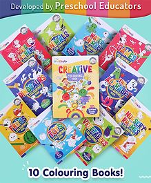 Intelliskills Theme Based Colouring Books Set of 10 - English